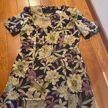 S collection 반팔 무릎 기장 원피스 시니어 패션