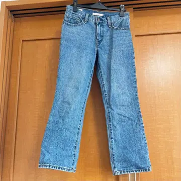 미사용 LEVI'S 여성용 플레어 데님 26 SLOBE 별주