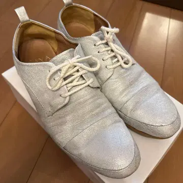 [ SAYA ] 실버 레이스업 슈즈