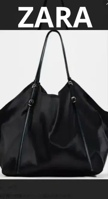 [ 새상품급 ] 완판템 ZARA 자라 새틴 이펙트 토트백 새틴 백