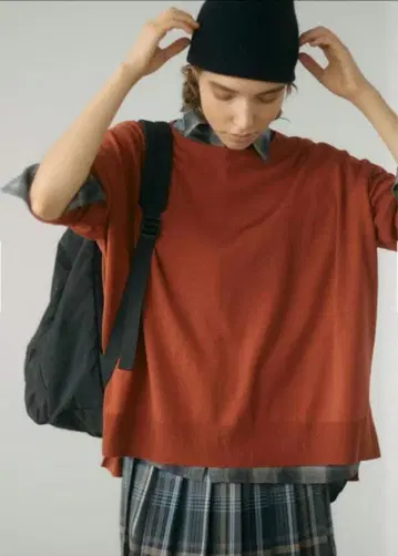 DOORS 워셔블 울 와이드 풀오버 APRICOT