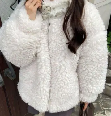 GRL 벨트 디자인 보아 블루종 아이보리 [ k9253d ]