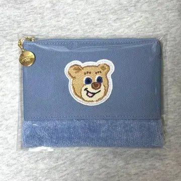 페이러 러브러리바이페이러 올드 테디 와펜 파우치 블루