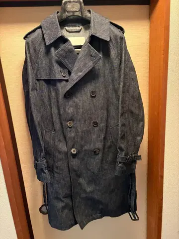 매킨토시 데님 트렌치코트