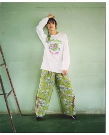 LILY BROWN x KEITA MARUYAMA 와이드 팬츠 S 꽃무늬