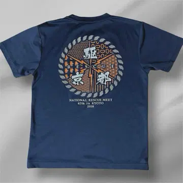 [레어] 소방 구조 대회 2018 교토 대회 레스큐 팀 T셔츠 M