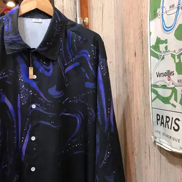 올 패턴 빅 폴리 셔츠 4XL 구제 의류 (1875)