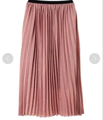 YECCA VECCA 플리츠 스커트 롱 핑크