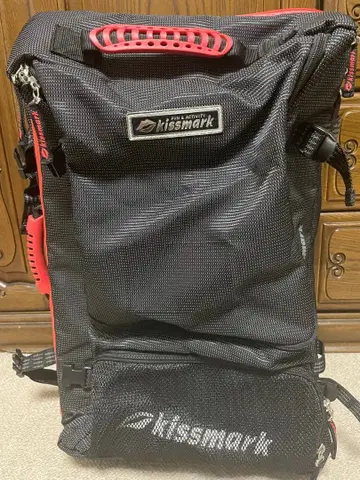 kissmark 백팩 캐스터 블랙 레드