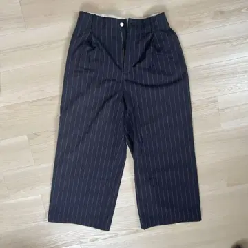 GU 스트라이프 와이드 팬츠