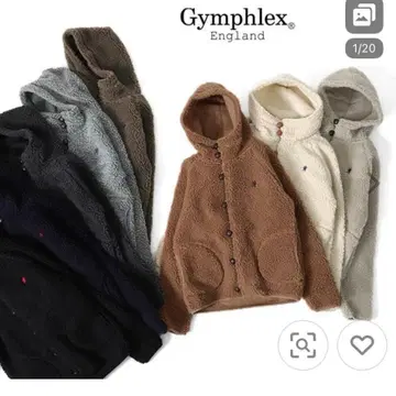 짐플렉스 남성용 보아 후디 자켓 사이즈 M 브라운