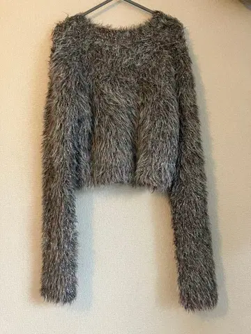 무스보레 musubore 페더 얀 라메 니트 F [ 실버 새상품급 ]