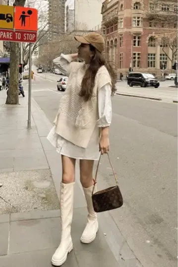 mavimoon 화이트 셔츠 원피스 세트