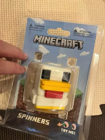 마인크래프트 핸드 스피너 닭 미개봉 새상품
