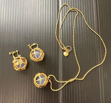 지구본 목걸이 귀찌 세트 판매 구체 디자인