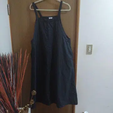 센슈카이 슬리브리스 롱 원피스 다크 그레이