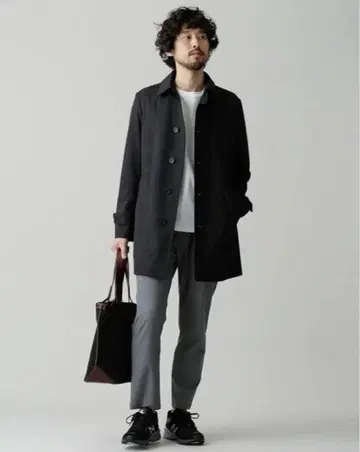 NANO universe 허리 절개 스트레치 TR 이지 팬츠