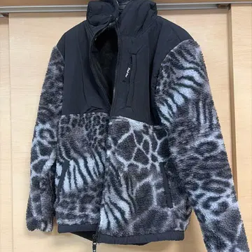 Find-Out 플리스 자켓 M 제브라 워크맨 레오파드 무늬 후드티