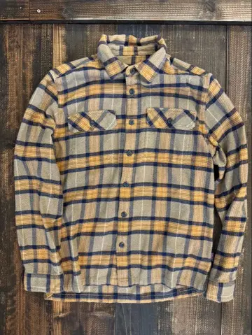 patagonia 오가닉 코튼 체크 플란넬 셔츠 S