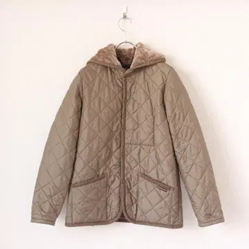 LAVENHAM 후디 보아 퀼팅 자켓 M 사이즈 베이지