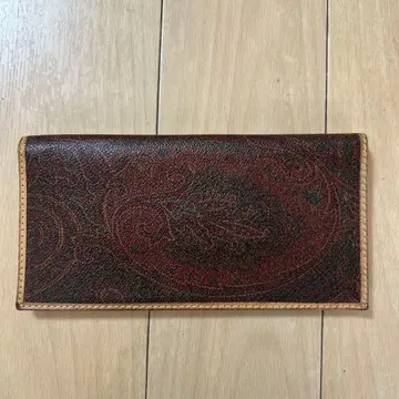 ETRO 페이즐리 무늬 가죽 장지갑