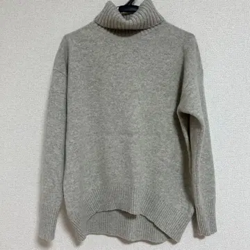 플라스테 울 캐시미어 터틀넥 스웨터 라이트 그레이