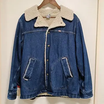 CHUMS 데님 자켓 보아 옷깃