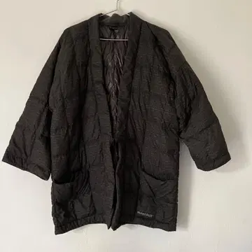 다운 프린트 한텐 mont-bell L 사이즈 브라운