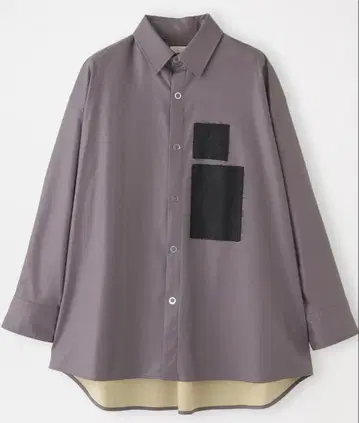 LOVELESS 신세틱 레더 프레이 셔츠