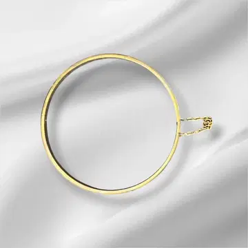 앤티크 오픈 뱅글 조각 무늬