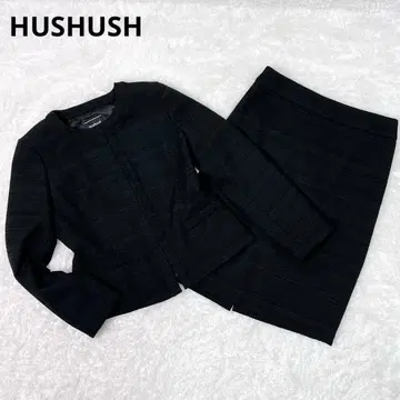 HUSHUSH 노카라 세레모니 수트 트위드 L 사이즈