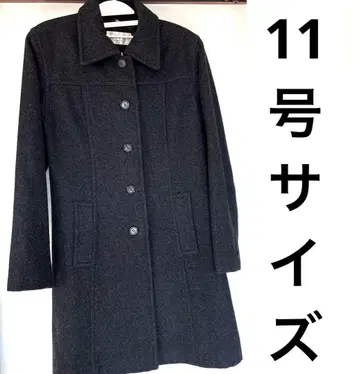 울 롱 코트 다크 그레이 11AR 코트 아우터 심플