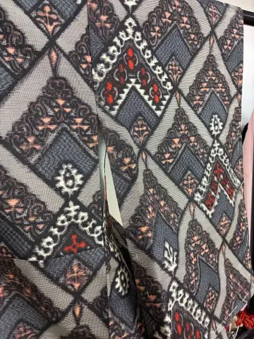 앤티크 명선 기모노 마름모 문양 레트로