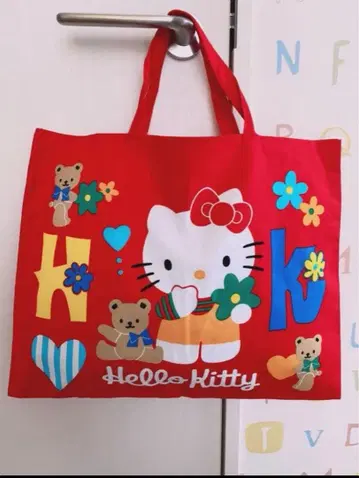 산리오 헬로키티 hello kitty 토트백 쇼와 레트로