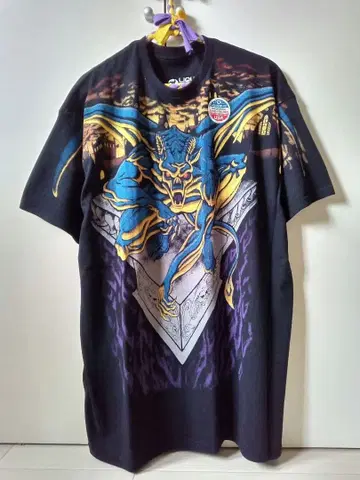 GARGOYLE LIQUID BLUE 빈티지풍 프린트 T셔츠