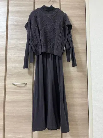 [Boujeloud] 니트 원피스 셋업