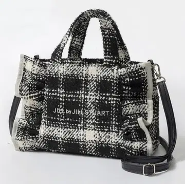 (미사용) 질 바이 질스튜어트 트위드 프릴 백 BLACK