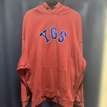 Younger Song YGS 자수 빨간색 후드티