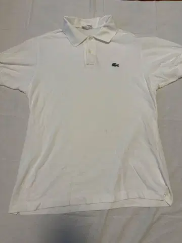 Lacoste 화이트 피케 셔츠 프랑스제