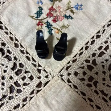 빈티지 바비 Barbie 60년대 신발/뮬 (하이힐) 블랙