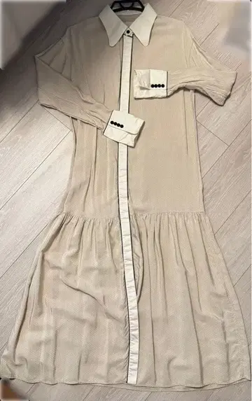 [ TODAYFUL ] 도트 셔츠 드레스 원피스 탈부착 카라 36