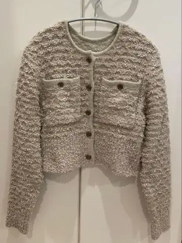 COCO DEAL 트위디 컴팩트 니트 자켓