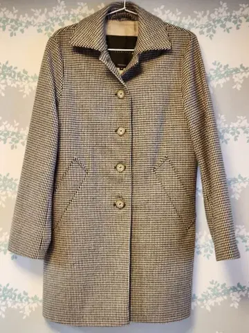 MACKINTOSH 하운드 투스 패턴 울 코트