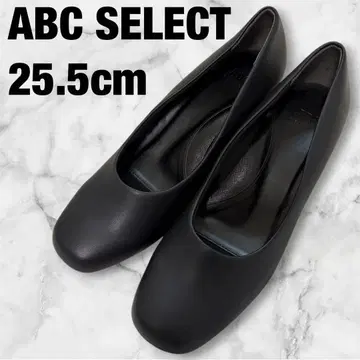 새상품 ABC마트 25.5 ABCSELECT 블랙 펌프스 힐 3.5