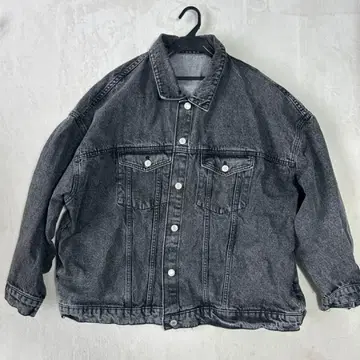 데님 자켓 블랙