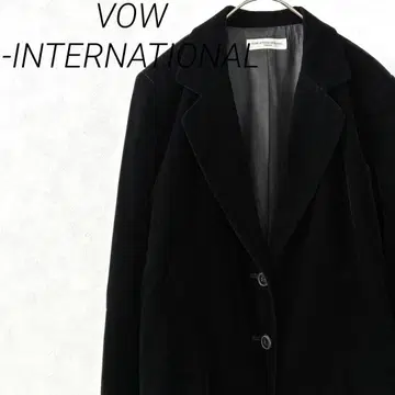 VOW-INTERNATIONAL 테일러드 자켓 포켓 부착 벨로아