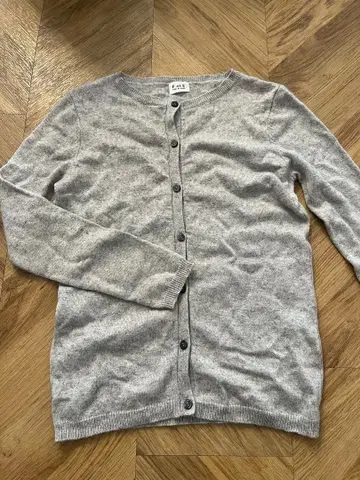 FatE 그레이 캐시미어 x 실크 가디건 M 사이즈