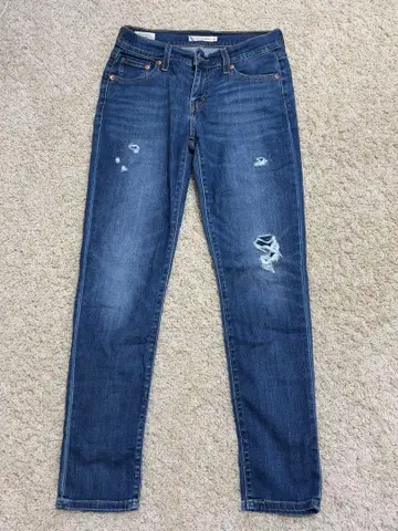 [ 리바이스 ] 테이퍼드 데미지 디자인 보이즈 25