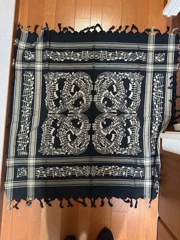 [ 새상품급 ] NUMBER (N)INE 07SS 음표 스톨 브라운x블랙