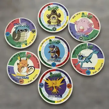 포켓몬 딱지 7개 세트